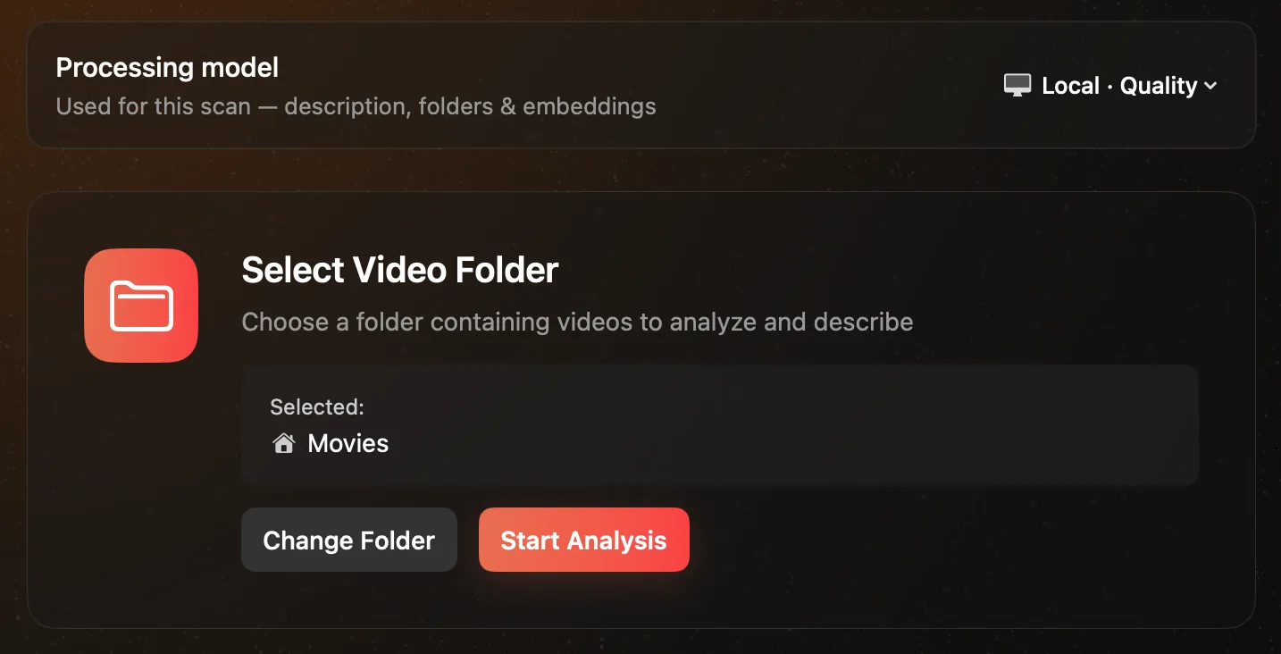 SightRoll — point at a folder of videos to analyze on-device